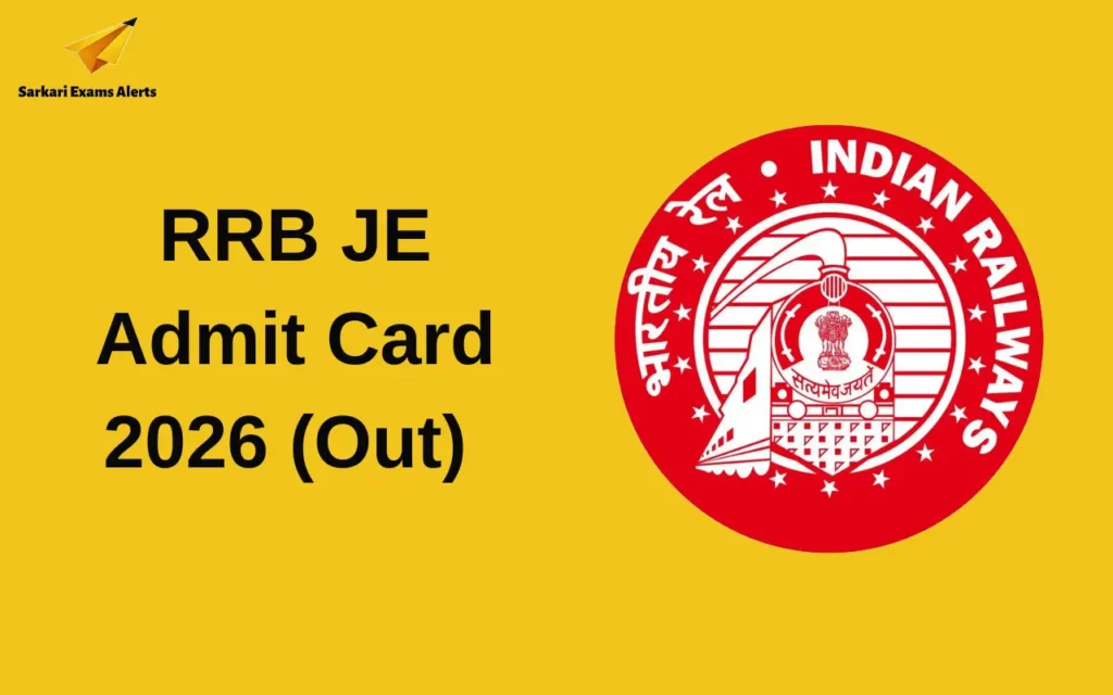 RRB JE Admit Card