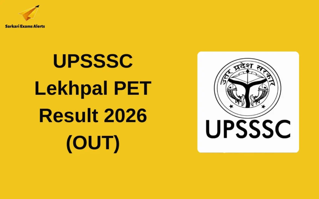 UPSSSC Lekhpal PET Result