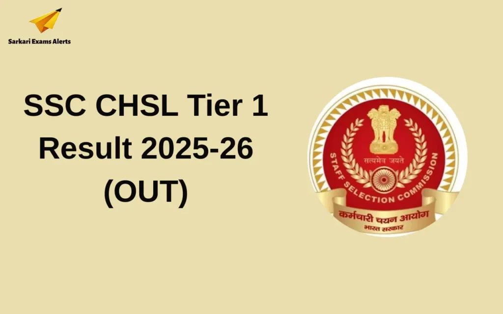 SSC CHSL Tier 1 Result