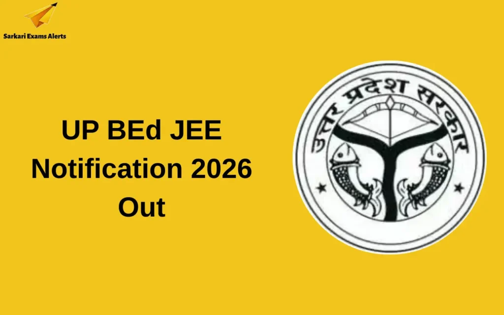 UP BEd JEE Notification