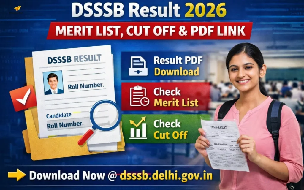 DSSSB Result 2026 Out, Check Merit List, Cut Off & PDF Download Link dsssb result 2026