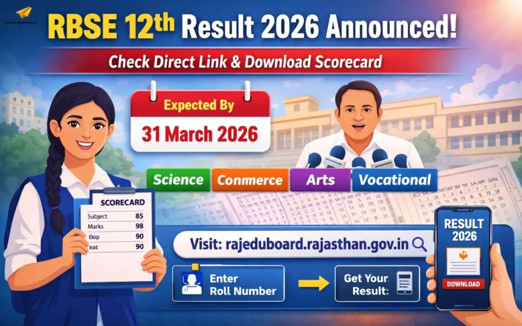 RBSE 12th Result 2026 Date Announced, Check Rajasthan Board Class 12 Result Link @rajeduboard.rajasthan.gov.in rbse 12th result
