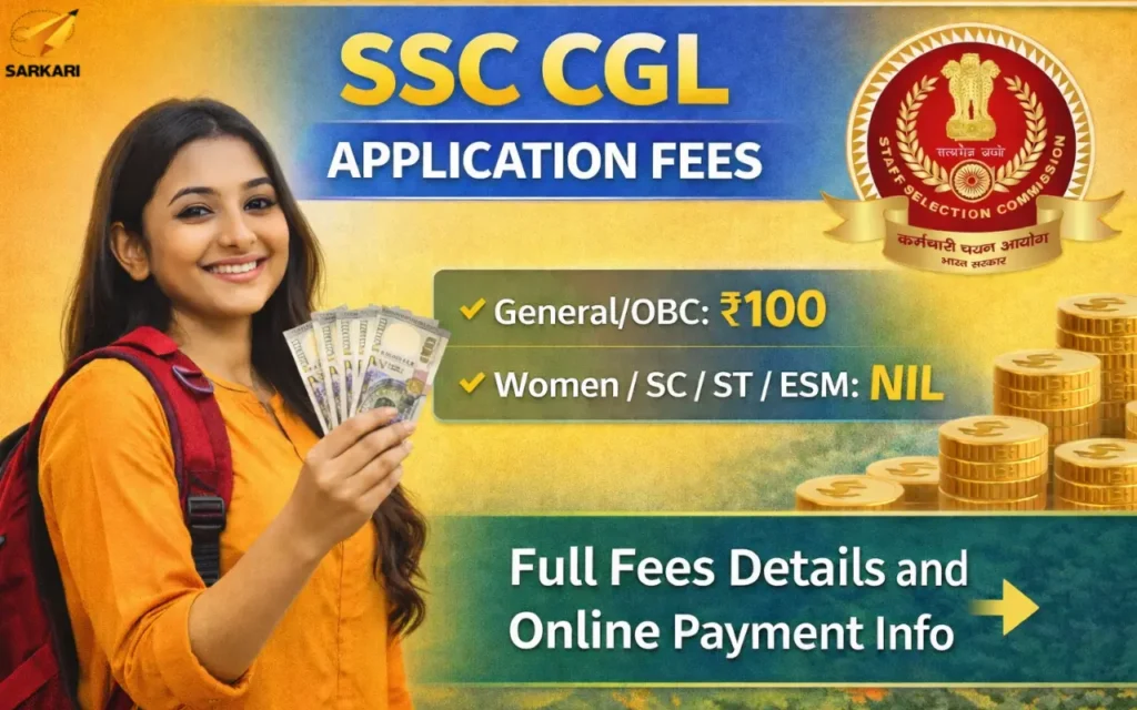 SSC CGL Application Fee 2026: Complete Fee Structure & Payment Guide