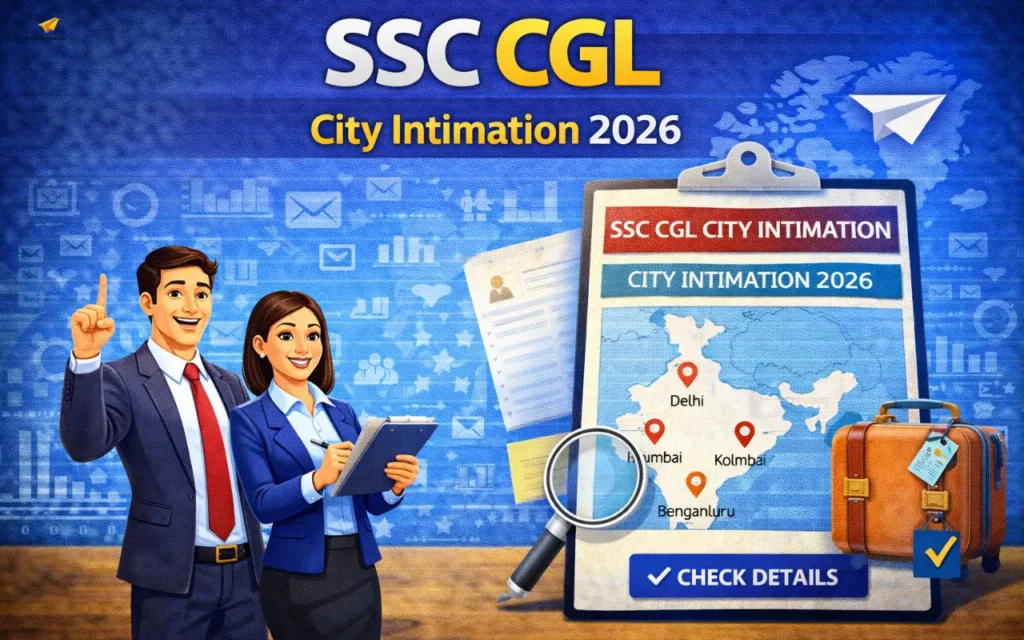 SSC CGL City Intimation 2026: Admit Card City Details & Dates SSC CGL City Intimation