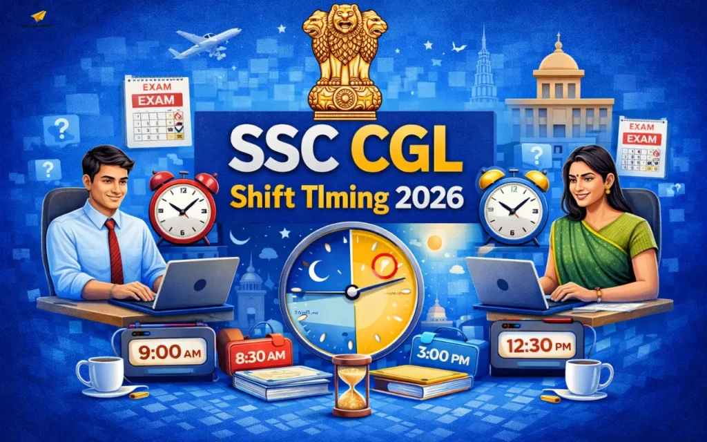 SSC CGL Shift Timing 2026: Complete Schedule & Exam Duration ssc cgl shift timing 2026