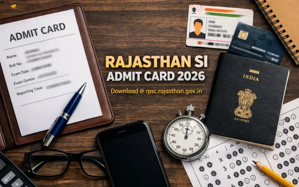 Rajasthan SI Admit Card 2026 Out, Download Link Active @ rpsc.rajasthan.gov.in, Exam on 5 & 6 April rajasthan si admit card