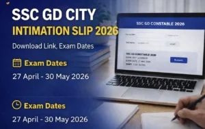 ssc gd city intimation slip