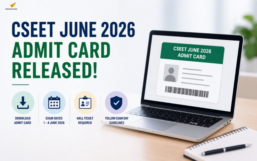 CSEET June Admit Card 2026 Released at icsi.edu, Download ICSI Hall Ticket cseet june admit card