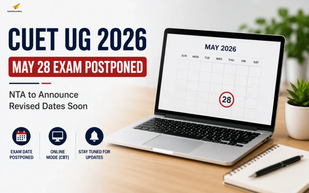 NTA Postpones CUET UG 2026 May 28 Exam, Revised Dates Awaited cuet ug 2026
