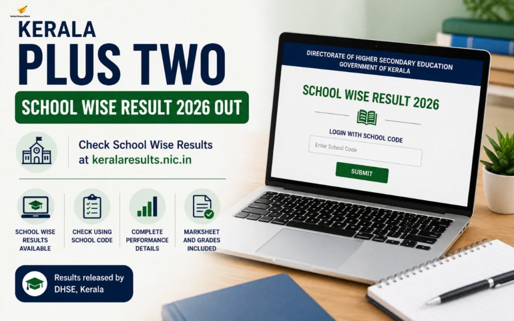 Kerala Plus Two School Wise Result 2026 Out at keralaresults.nic.in, Check DHSE +2 Results by School Code kerala plus two school wise result