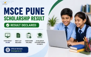 msce pune scholarship result
