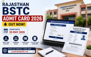 rajasthan bstc admit card