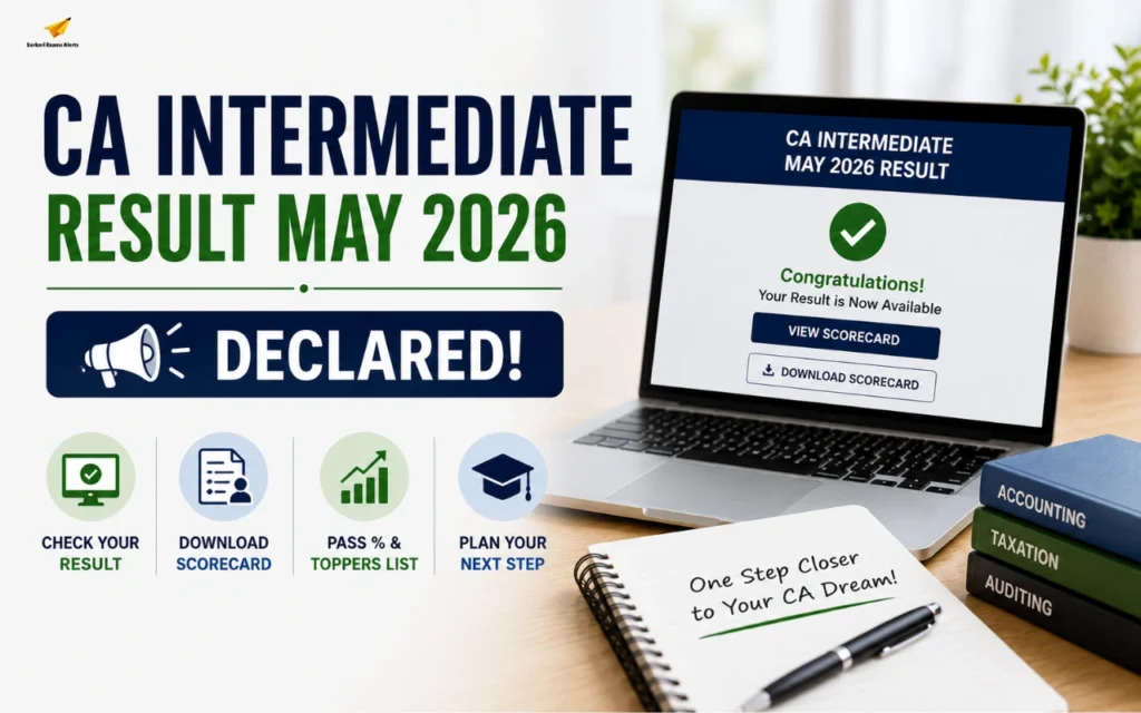 ICAI CA Intermediate Result May 2026: Scorecard Download, Pass Percentage, Toppers List & Next Steps ca intermediate result