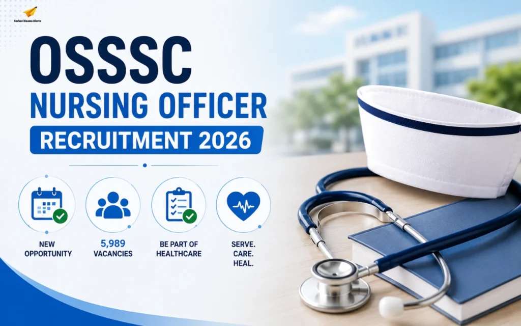 osssc nursing officer recruitment