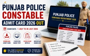 punjab police constable admit card