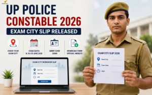 up police constable exam city slip