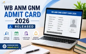 wb anm gnm admit card