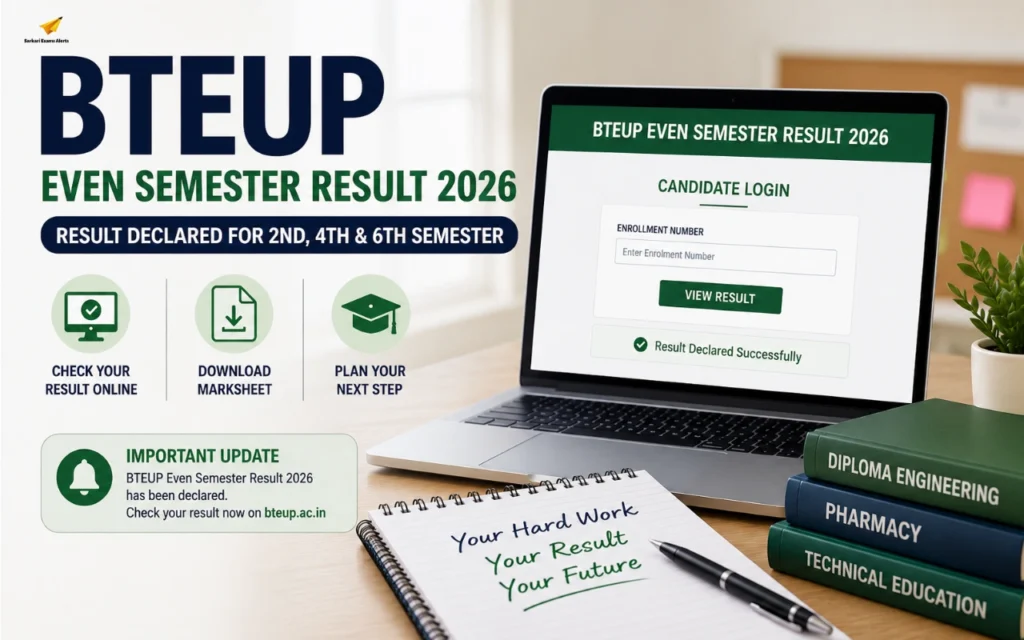 BTEUP Even Semester Result 2026 Out at bteup.ac.in: Download Diploma 2nd, 4th & 6th Semester Marksheet bteup even semester result