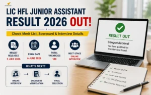 lic hfl junior assistant result