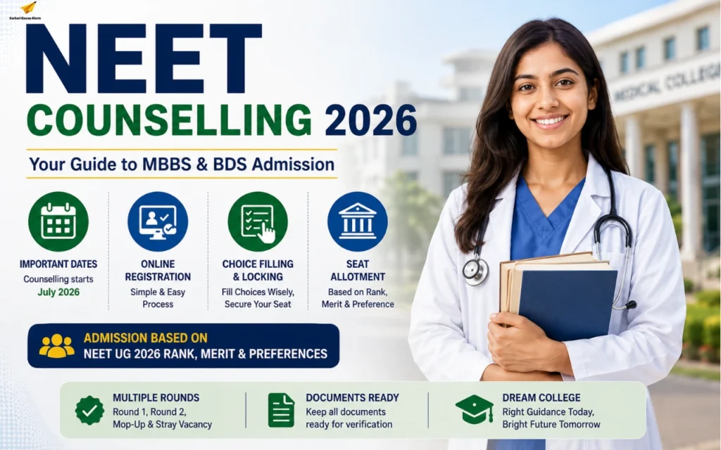 NEET Counselling 2026: Complete Schedule, Registration, Seat Allotment, Documents Required & MCC Counselling Process neet counselling