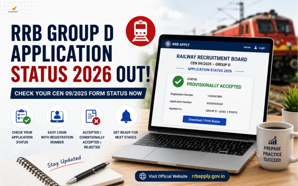 rrb group d application status