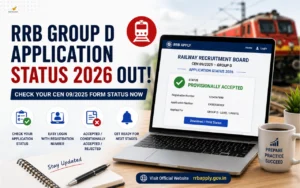 rrb group d application status