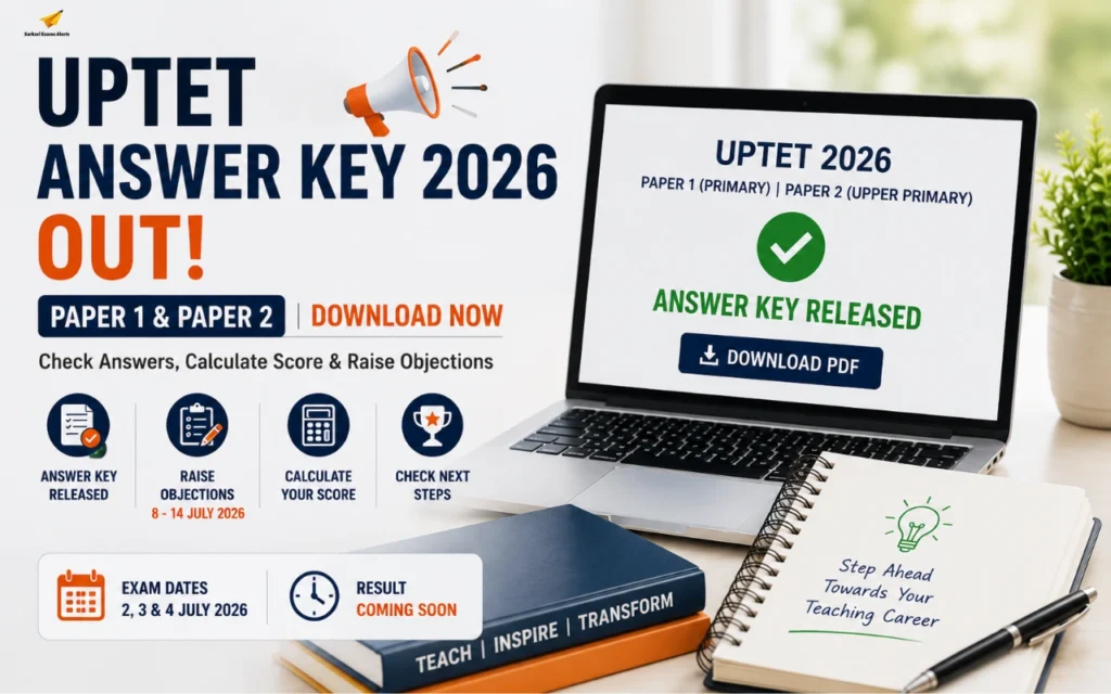 UPTET Answer Key 2026 Out: Download Paper 1 & Paper 2 Response Sheet PDF, Raise Objections uptet answer key