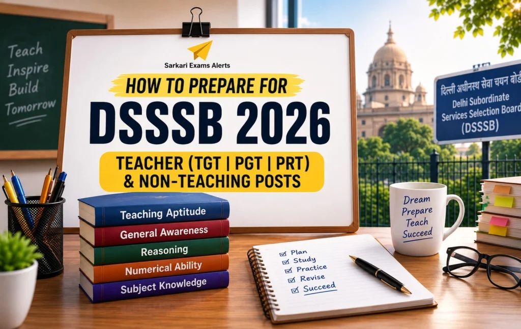 How to Prepare for DSSSB 2026: Teacher TGT PGT PRT and Non-Teaching Posts Prepare for DSSSB