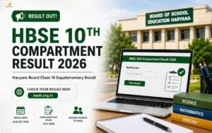 hbse 10th compartment result