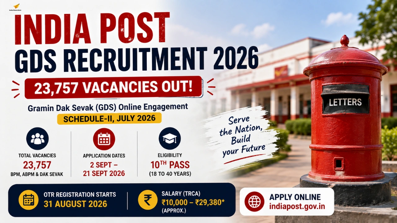 India Post GDS Recruitment 2026: 23,757 Vacancies, Apply Online, Eligibility, Dates, Selection Process & Salary