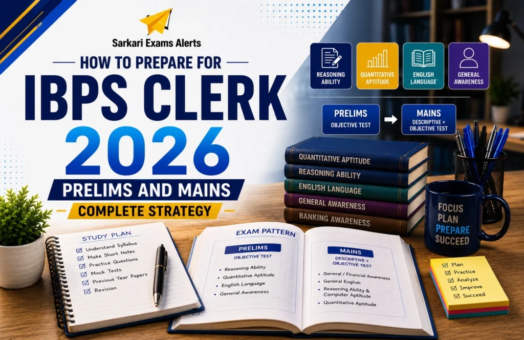 How to Prepare for IBPS Clerk 2026: Prelims and Mains Complete Strategy Prepare for IBPS Clerk