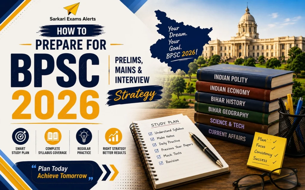 How to Prepare for BPSC 2026: Prelims Mains and Interview Strategy Prepare for BPSC